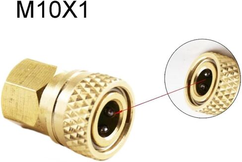M10 Female Thread Quick Disconnect Coupler 8mm Brass Connector for High Pressure Hose Fill Stations Boosters and Air Compressors for Enhanced Durability Airtight (inner wire female head) in Kuwait