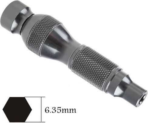 Upgraded 6.35mm Magnetic Bits Holder Aluminum Alloy Handle Fitting for Shank 1/4"" Bit Mini Screwdriver Bits Holding Bar, 10cm in Kuwait