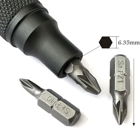 Upgraded 6.35mm Magnetic Bits Holder Aluminum Alloy Handle Fitting for Shank 1/4"" Bit Mini Screwdriver Bits Holding Bar, 10cm in Kuwait