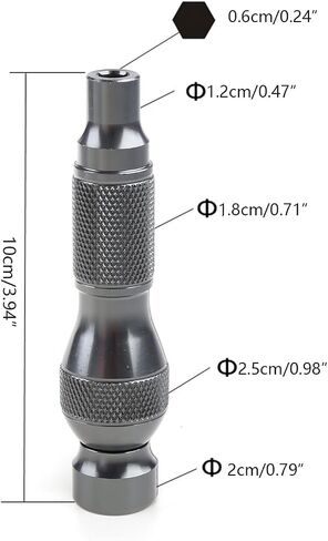Upgraded 6.35mm Magnetic Bits Holder Aluminum Alloy Handle Fitting for Shank 1/4"" Bit Mini Screwdriver Bits Holding Bar, 10cm in Kuwait