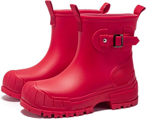 Waterproof Rain Boots Lightweight Outdoor Garden Fishing Ankle Booties for Women with Slip Resistant Rubber Sole in Kuwait
