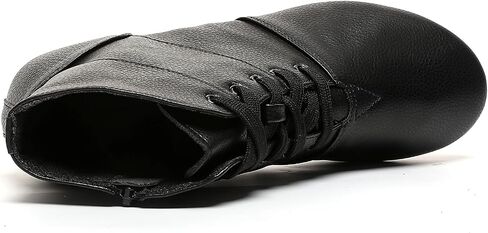 Keemi Lace Up Jazz Boots with Zipper for Woman Black Jazz Dance Shoes for Women Girls Mens Adult Rubber Split Sole in Kuwait