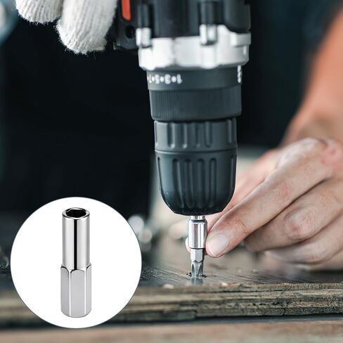 Flutesan 9 Pack 1/4 to 4mm Bit Adapter, Hex Screwdriver Converter, Magnetic Converter Adapter Precision Bits, 1/4 to 4mm Drill Extension for Precision Bits Set for Repair DIY Projects in Kuwait