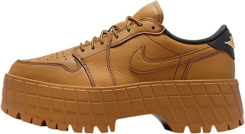 Air Jordan 1 Brooklyn Low Women's Shoes (Wheat/Team Red/Metallic Gold/Anthracite) in Kuwait