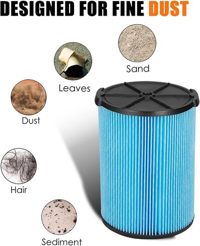 VF5000 Filter for Ridgid Shop Vac 5-20 Gallon, 3-Layer Wet/Dry Replacement, Compatible with WD1450 WD0970 WD1270 WD1680 WD1851 RV2400A in Kuwait