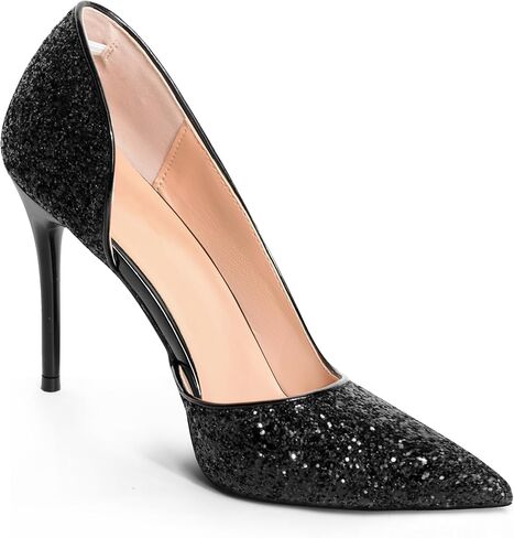 ANN CREEK Women's Pumps High Heel Pointed Closed Toe Stiletto Heels for Women Heeled Pumps Shoes D'Orsay Sparkly Sequins Wedding Prom Evening Dressy in Kuwait