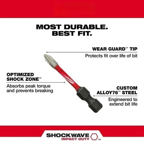 10 Pk For Milwaukee Tool 48-32-4247 6 In. Torx T27 Shockwave Impact Duty Power Bit in Kuwait