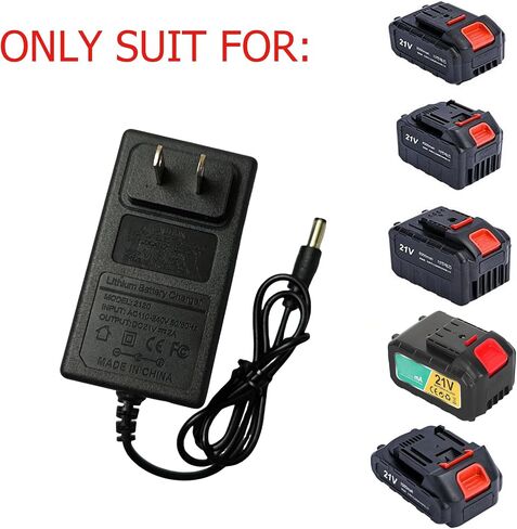 21V2A Tool Lithium Battery Charger for Weed Wacker Mini Chainsaws | Lithium-ion Charger for Wireless Car Wash Water Gun Electric WrencheAngle Grinder in Kuwait