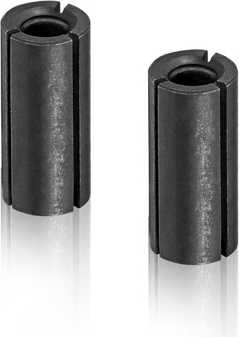 6pcs Router Collet Reducer Sleeves, Carbon Steel Quick Change Adapter for 1/2" Collet to 1/4" Router Bits in Kuwait