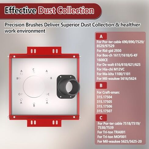 Linear Rail Router Sled Slide Connector with Dust Collection, 2-1/2" Interface Connect Dust Extractor Fit for 20mm Linear Rails and SBR20UU & SCS20UU Slide Block in Kuwait