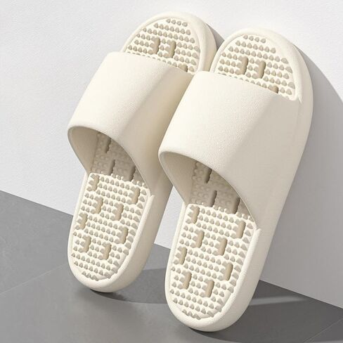 Unisex Soft Thick Sole Shower Slippers Lightweight Portable Easy Clean Daily Footwear in Kuwait