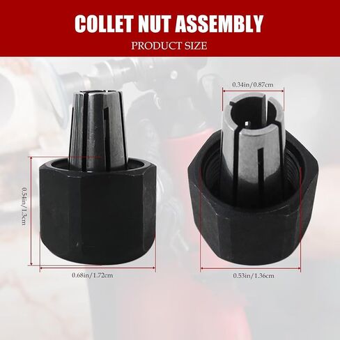 Replacement Collet & Nut 48-66-2486 for Milwaukee 2485-20 M12 Fuel Die Grinder Tool in Kuwait