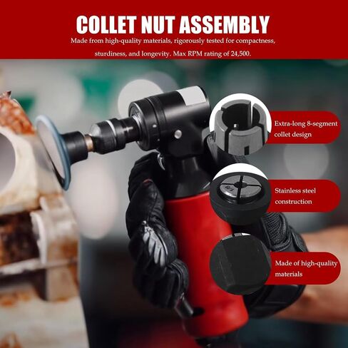 Replacement Collet & Nut 48-66-2486 for Milwaukee 2485-20 M12 Fuel Die Grinder Tool in Kuwait