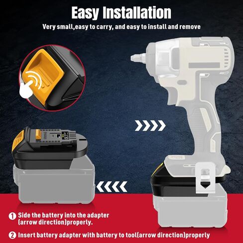 Adapter for Milwaukee to for Dewalt Battery in Kuwait