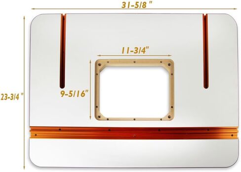O'SKOOL 32" x 24" MDF Router Table Top with 32 Inches Long Router Table Fence System in Kuwait