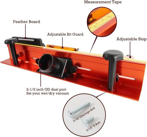 O'SKOOL 32" x 24" MDF Router Table Top with 32 Inches Long Router Table Fence System in Kuwait