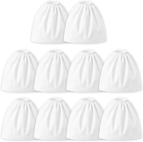 Thinp 10 Pcs Non-Woven Nail Dust Collector Bags, White Nail Art Dust Suction Collector Pouches Durable Replacement Filter Bag for Nails Art Equipment in Kuwait