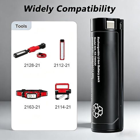 2-Pack 3200mAh Replacement Battery for MK Headlamp & Flashlight Red Lithium USB 3.0 (48-11-2131) – Compatible with 2114-21, 2163-21, 2112-21, 2128-21 in Saudi Arabia