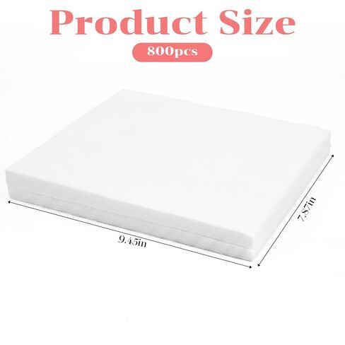 800 Sheets Nail Dust Collector Filter Paper, Disposable Dust Collector Nails Tech Vacuum Filter Sheets for Most Nails Dusts Fan Extractor Machine, Salon & Home Nail Supplies Accessories (White) in Kuwait