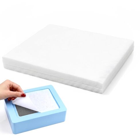 800 Sheets Nail Dust Collector Filter Paper, Disposable Dust Collector Nails Tech Vacuum Filter Sheets for Most Nails Dusts Fan Extractor Machine, Salon & Home Nail Supplies Accessories (White) in Kuwait
