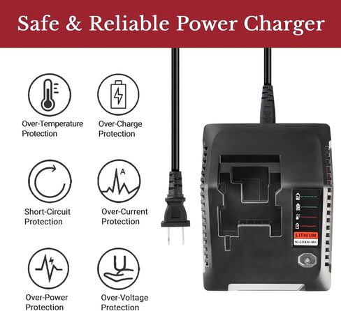Replacement Charger for Porter Cable 18V Battery PC18B PC18BL PC18BLX PCC489N NiCd NiMH Lithium Battery Packs PCXMVC PCMVC Charger in Kuwait