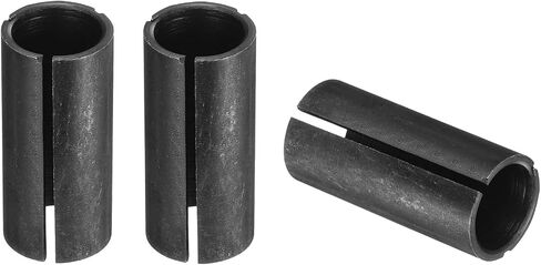 HARFINGTON 6pcs Collet Adapter 12mm (15/32") to 8mm (5/16") Carbon Steel Router Collet Reduction Sleeve Tool Bit Shank Router Conversion Chuck Adapter for Woodworking CNC Engraving, Black in Kuwait
