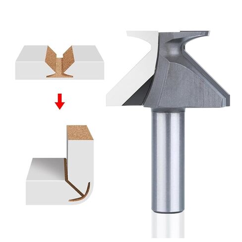 1/2 Inch Shank R18 Arc Bending Router Bit - Integrated Forming Grooving Milling Cutter for Furniture Making & Woodworking Projects in Kuwait