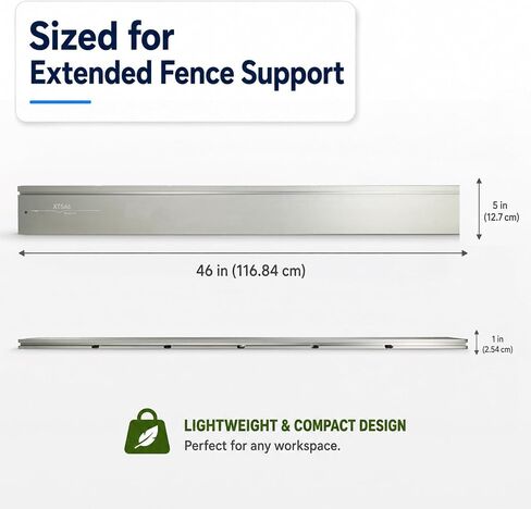 46" T-Track Table Saw Fence Extension with Multiple T-Slots (Frence Only) | XT XTENDER Fence Compatible with Most Saws (Portable Table Saws, Bench Top Saws and Band Saws)& Accessories in Kuwait