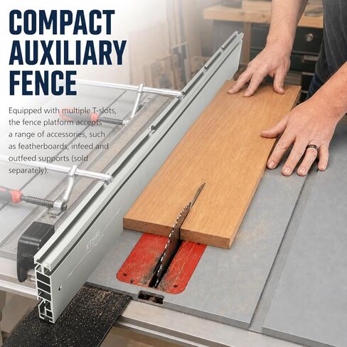 46" T-Track Table Saw Fence Extension with Multiple T-Slots (Frence Only) | XT XTENDER Fence Compatible with Most Saws (Portable Table Saws, Bench Top Saws and Band Saws)& Accessories in Kuwait