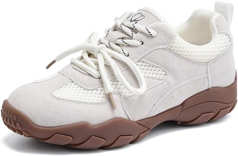 Sneakers for Women Business Casual Tennis Shoes Comfortable Cushion Insole Non Slip Gum Sole Walking Skate Shoes in Kuwait