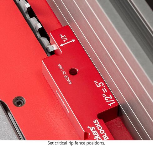 Woodpeckers 3D Setup Blocks, 7 Piece Set, Aluminum, USA Made, 4 Ways to Meaure on each Block, Router & Table Saw Gauge Blocks, Router Bit Height Gauge - 3D-SUB7 in Kuwait