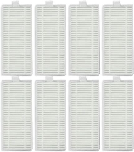 Replacement Filter Kit Compatible with Robot Vacuum for ROPVACNIC S1, for Tipdiy G90, for betboyles V75S, for VIPSUN Z1, Includes 8 White Filter Paper Pieces for Effective Home Cleaning in Kuwait