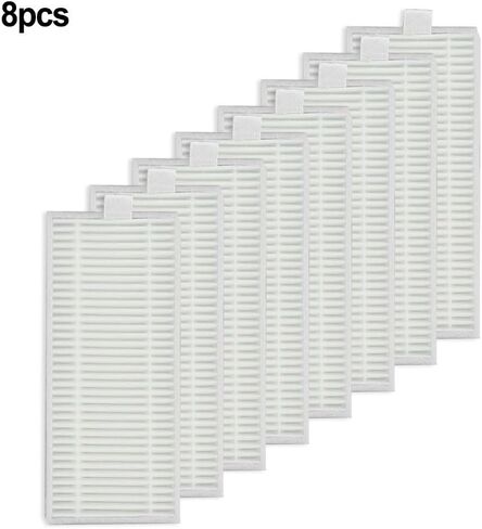 Replacement Filter Kit Compatible with Robot Vacuum for ROPVACNIC S1, for Tipdiy G90, for betboyles V75S, for VIPSUN Z1, Includes 8 White Filter Paper Pieces for Effective Home Cleaning in Kuwait
