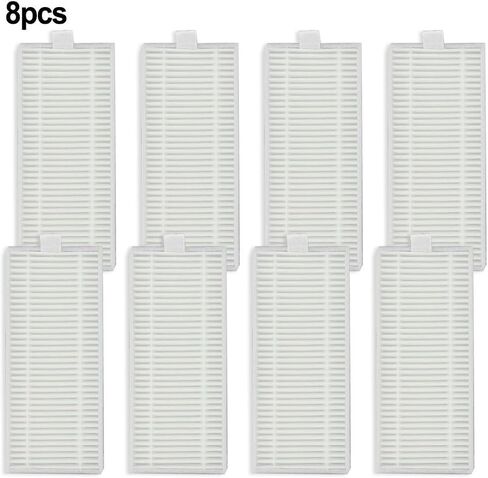 Replacement Filter Kit Compatible with Robot Vacuum for ROPVACNIC S1, for Tipdiy G90, for betboyles V75S, for VIPSUN Z1, Includes 8 White Filter Paper Pieces for Effective Home Cleaning in Kuwait