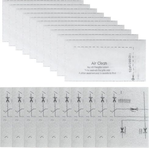 10 Pack Replacement Filters for Miele Vacuum Cleaners ﻿ | AirClean & Motor Protection Filters Fits Classic C1 C2 C3 S2 S4 S5 S6 S8 S241 S290 S300i S700 ﻿ in Kuwait