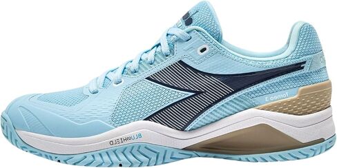 Diadora Womens Blushield Torneo 3 All Ground Tennis Sneakers Shoes - Blue in Kuwait