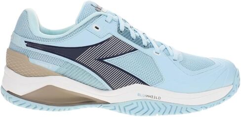 Diadora Womens Blushield Torneo 3 All Ground Tennis Sneakers Shoes - Blue in Kuwait