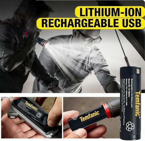2-Pack Replacement Battery Compatible with 3200mAh USB Battery RED Lithium headlamp Flashlight and Other Tools 48-11-2131 48-59-2013, 2114-21, 2163-21, 2112-21, 2128-21 in Kuwait