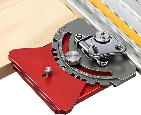 RUITOOL Adjustable Track Saw Square, 90° to 15° Dual-Direction Track Saw Guide Rail Square with Quick Positive Angle Stops & Cam-Lock, CNC Aluminum Track Saw Accessories for Festool & Makita in Kuwait