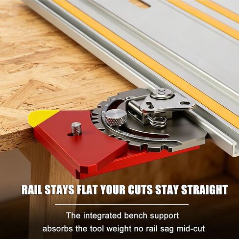 RUITOOL Adjustable Track Saw Square, 90° to 15° Dual-Direction Track Saw Guide Rail Square with Quick Positive Angle Stops & Cam-Lock, CNC Aluminum Track Saw Accessories for Festool & Makita in Kuwait