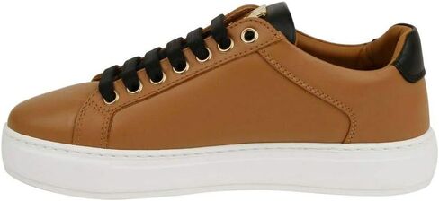 MCM Women's Cognac Brown Visetos Leather Rabbit Print Sneakers (35 EU / 5 US) in Kuwait