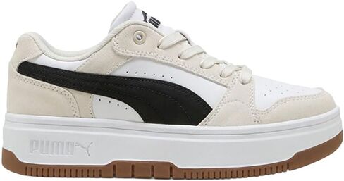 PUMA Womens Rebound Femme Low Lace Up Sneakers Shoes Casual - Beige, White in Kuwait