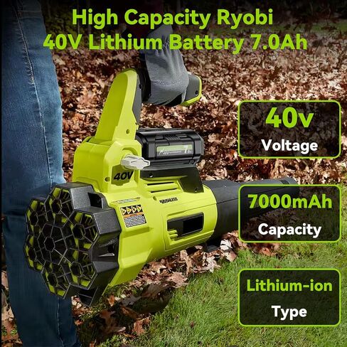 2Pack 7.0Ah Replacement for Ryobi 40V Lithium Battery Compatible with Ryobi 40 Volt Battery OP4050A OP40601 OP4026A OP4040 OP4030 OP4050 OP40501 OP4015 OP40261 OP40201 OP40401 OP40602 Cordless Tools in Saudi Arabia