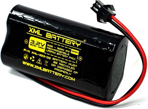 (1 Pack) 3.2v 3000mAh GS-97F-GE GS-97N GS-104 GS-103 GS-94 LIFEPO4 Battery for Outdoor Solar Lights in Kuwait