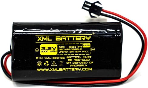 (1 Pack) 3.2v 3000mAh GS-97F-GE GS-97N GS-104 GS-103 GS-94 LIFEPO4 Battery for Outdoor Solar Lights in Kuwait