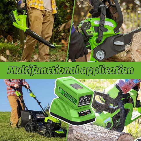 6.5Ah Replacement for Greenworks 40V Battery and Charger Compatible with Greenworks Battery 40V 29472 29462 G-MAX Tools in Kuwait