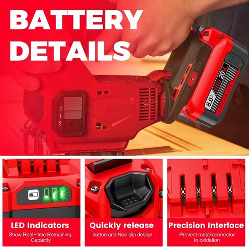 CMCB205 20V 8000mAh Battery Replacement for Craftsman 20V Battery CMCB204 CMCB202 CMCB201 CMCS500B CMCD700C1 Cordless Tool (Only for Craftsman 20V Max V20 Series) in Kuwait