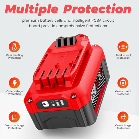 CMCB205 20V 8000mAh Battery Replacement for Craftsman 20V Battery CMCB204 CMCB202 CMCB201 CMCS500B CMCD700C1 Cordless Tool (Only for Craftsman 20V Max V20 Series) in Kuwait