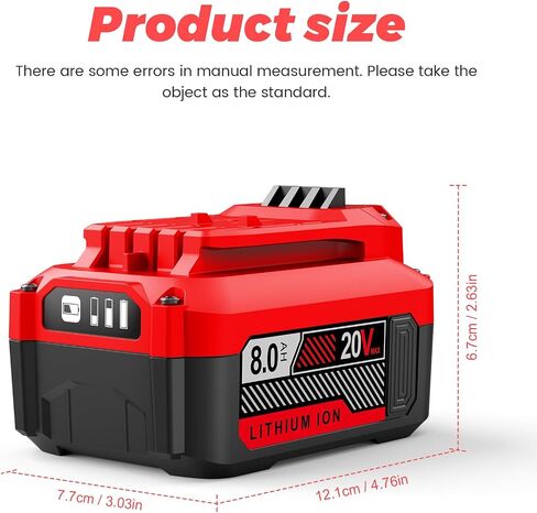 CMCB205 20V 8000mAh Battery Replacement for Craftsman 20V Battery CMCB204 CMCB202 CMCB201 CMCS500B CMCD700C1 Cordless Tool (Only for Craftsman 20V Max V20 Series) in Kuwait