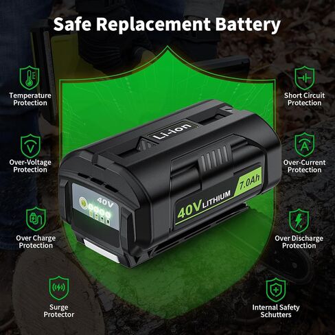 2Pack 8000mAh Replacement for Ryobi 18V Battery, Compatible with Ryobi Battery PBP005 PBP004 PBP007 P108 RB18L50 P193 18V One+ Cordless Tools & Chargers with LED Power Indicator in Saudi Arabia